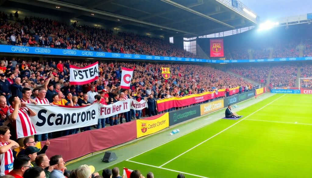 Как формируется атмосфера на домашних матчах: роль фан-сектора, кричалки и традиции - иллюстрация